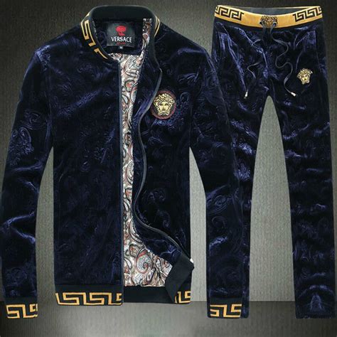 versace tracksuit mens velvet|velvet tracksuit men's versace.